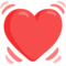 Beating Heart emoji on Messenger